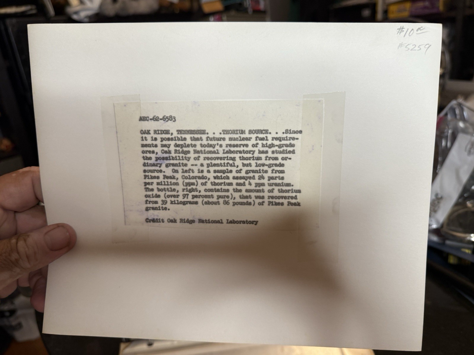 UNION CARBIDE CORP Binder With 70 Uranium Mining Related Photos