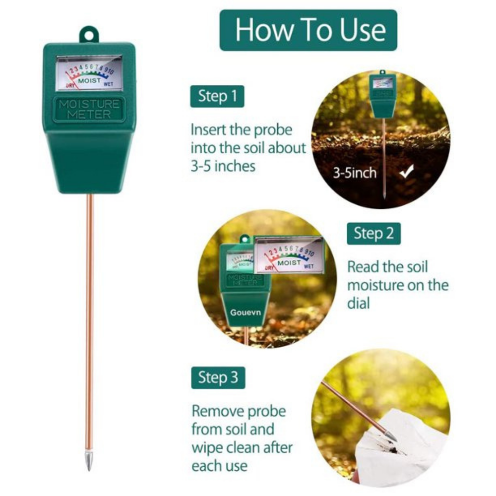 [2 PCS Soil Moisture Meter] Hygrometer Moisture Sensor Meter for Plants