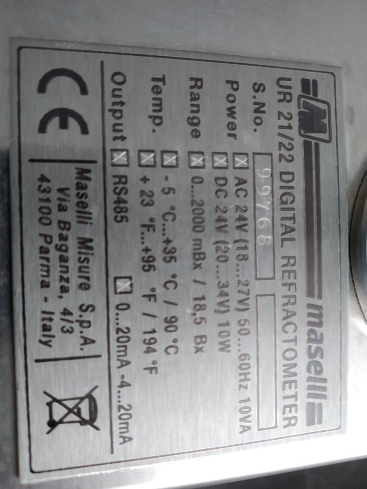 MASELLI UR 22 REFRACTOMETER