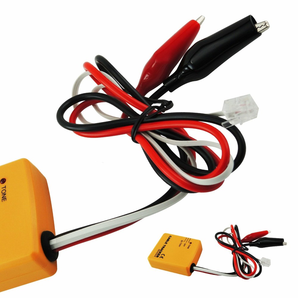 Portable Cable Wire Tracker Network Phone Line Tracer Tester Kit Tone Continuity