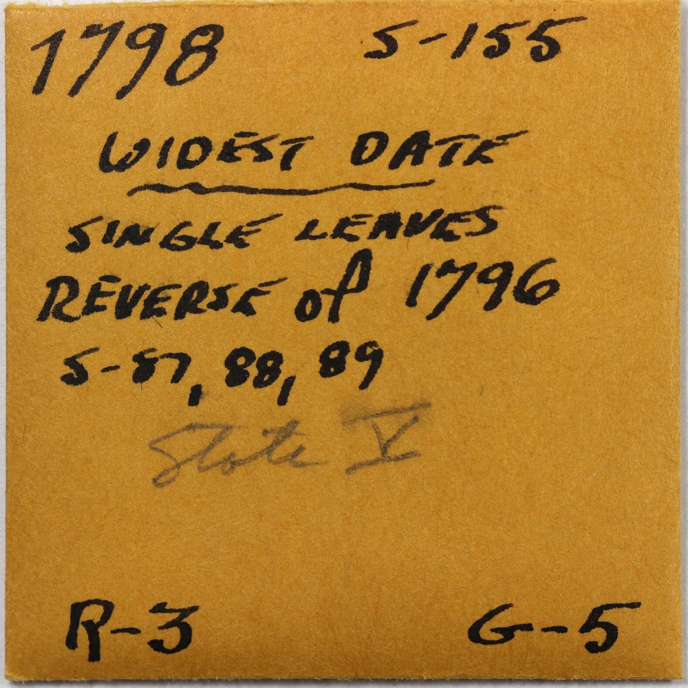 1798 1c S-155 Draped Bust Large Cent