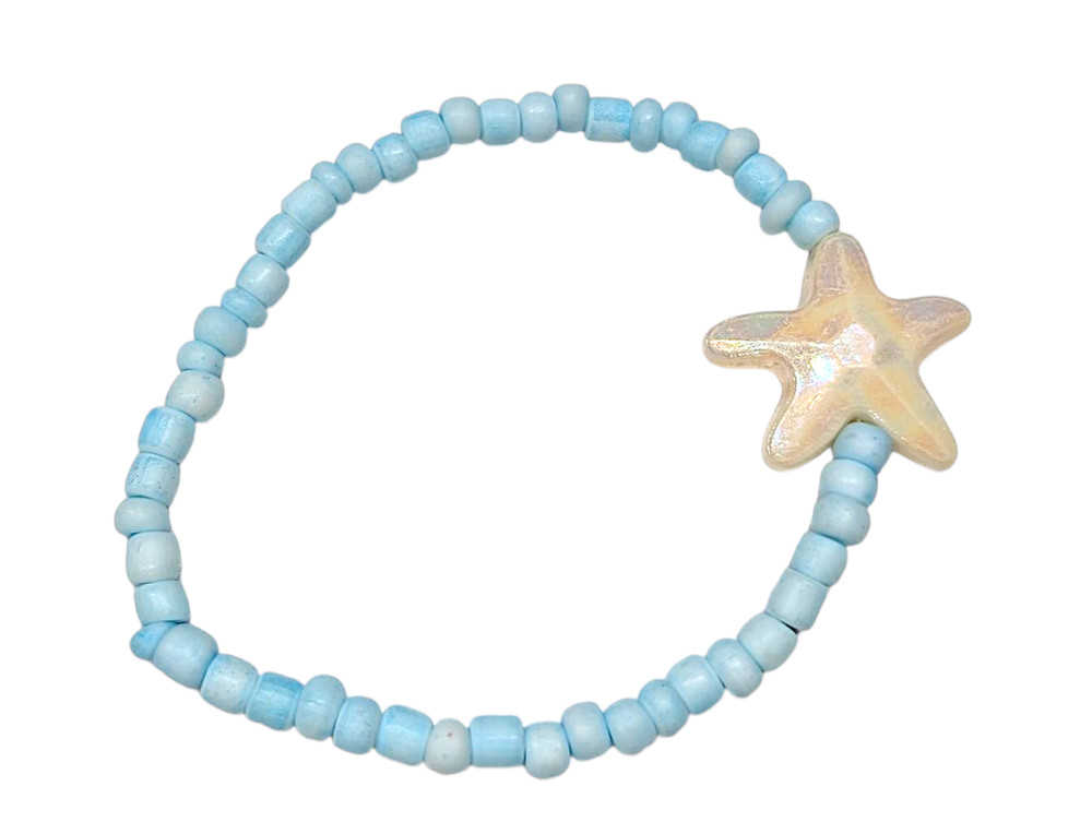 Powder Blue Starfish (Random 3) Bracelet