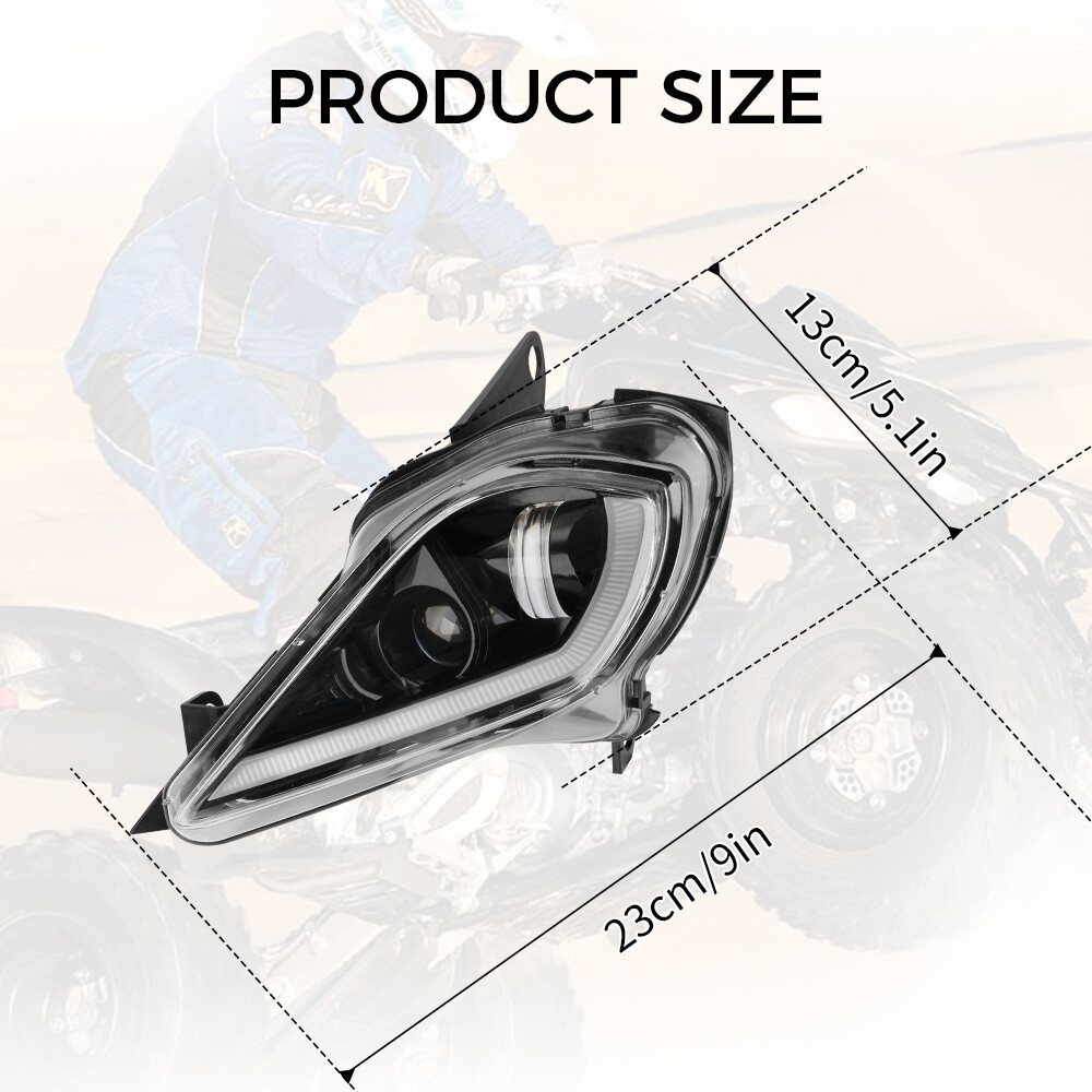 For 2006-2024 YAMAHA YFZ 450 RAPTOR 350 700 700R LED Headlights Set Head Lamps