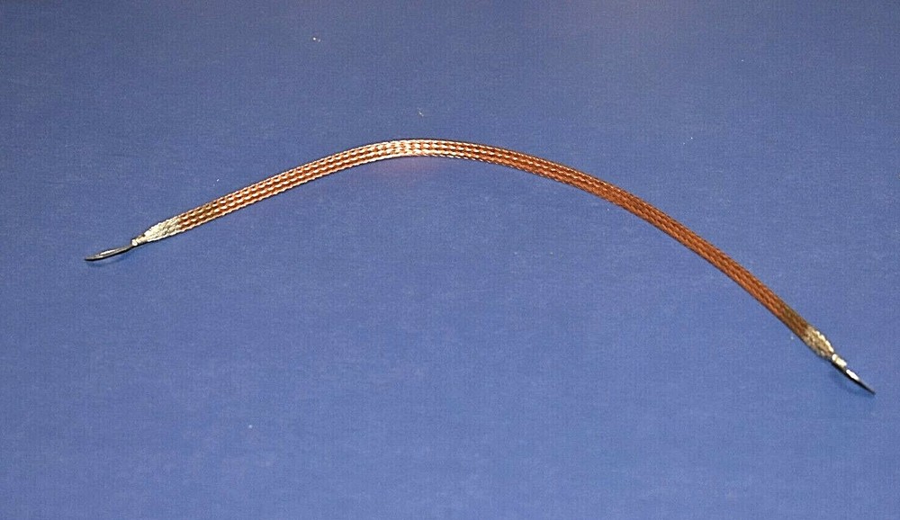Universal Multi-Use 16" (40.5mm)  Braided Copper Bonding Strap Grounding Cable