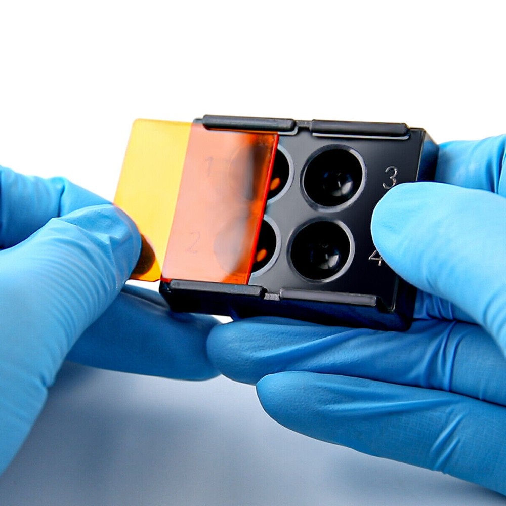 4/8 Holes Dental Storage Box Teeth Patch Shading Light Case Resin Molar Boxes