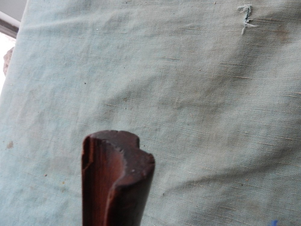 Early walnut flintlock pistol stock