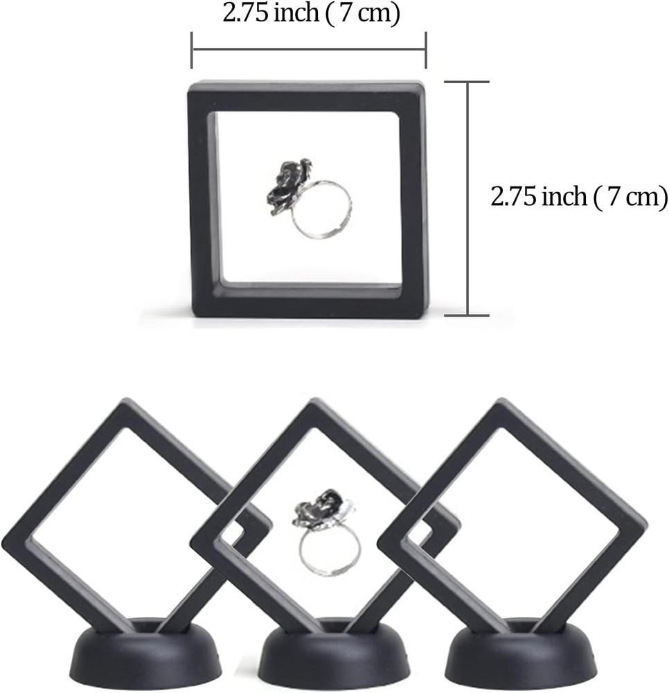 3D Floating Frame with Stand, Challenge Coin Display Holder, Floating Display, 2