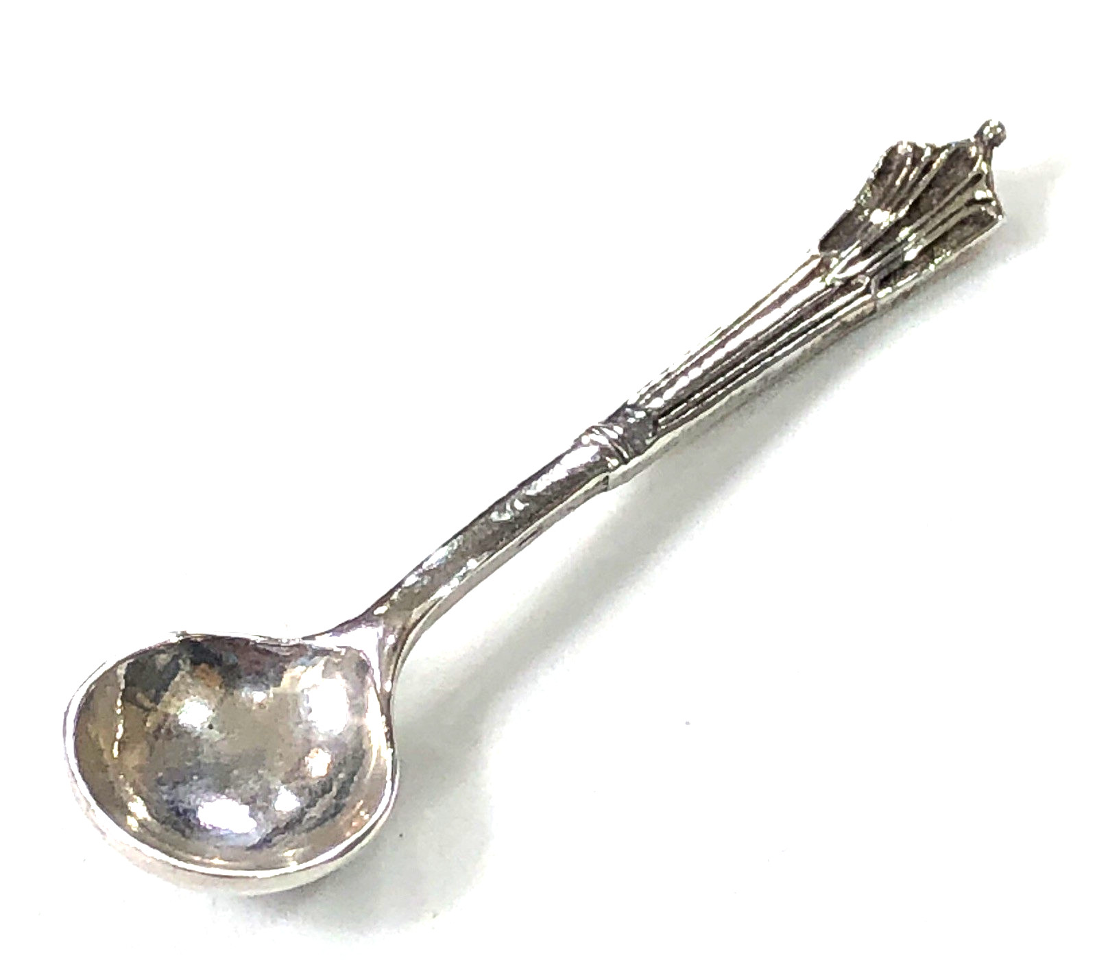 Sterling Silver Salt Spoon Birmingham England 1992 - Vintage