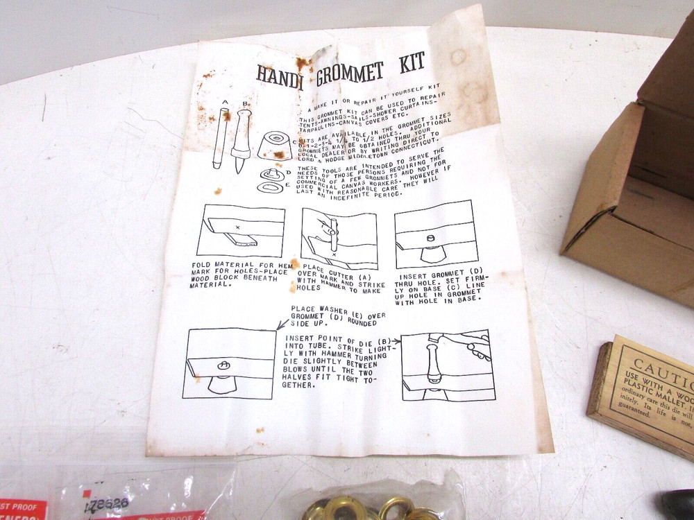 HANDI GROMMET KIT #2 GROMMETS AND SNAP FASTENERS