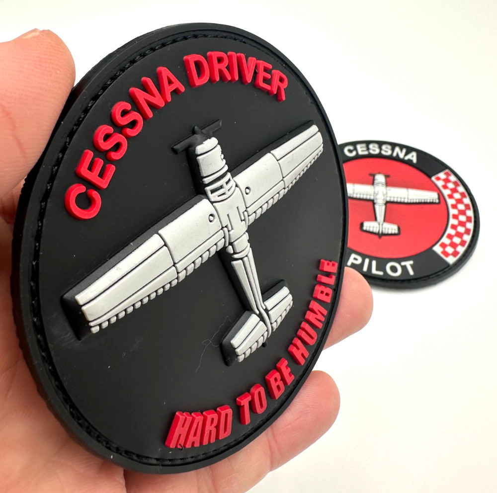 CESSNA PILOT / CESSNA DRIVER BUNDLE - HIGH QUALITY PVC PATCH