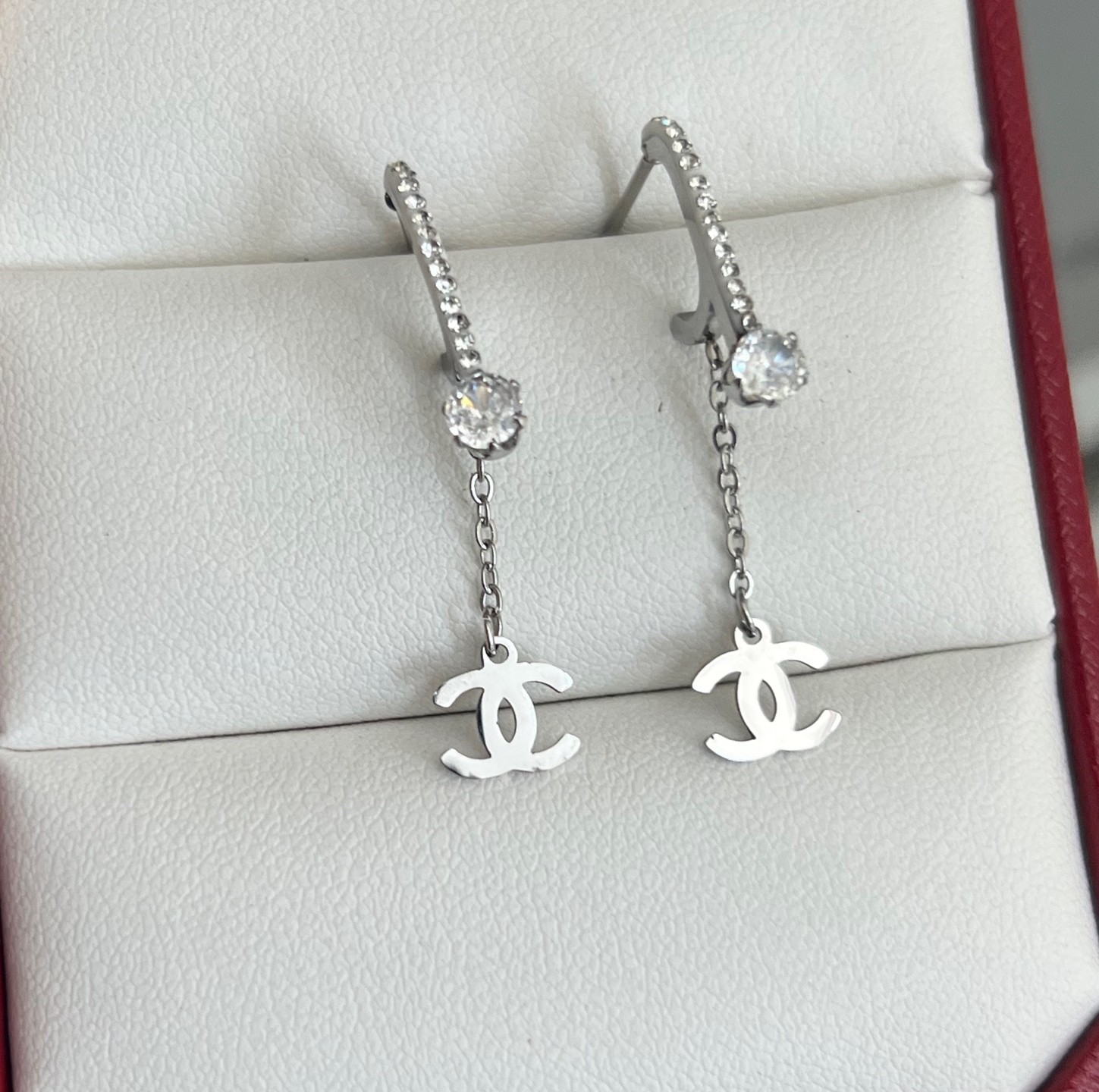 Flower women's pearl enamel metal earrings (39 Styles)