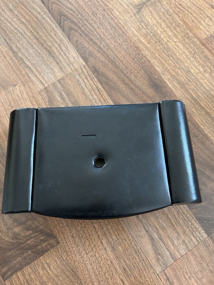 Euc Black Leather Like Desk Clock
