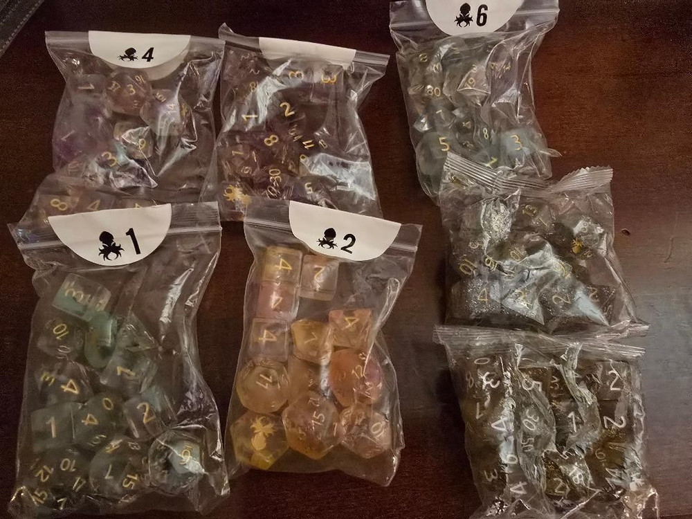 Kraken Dice Iconic Mythical Kickstarter double bling NEW