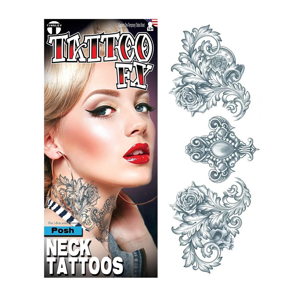 Posh Neck Tattoo Fx Costume Accessory