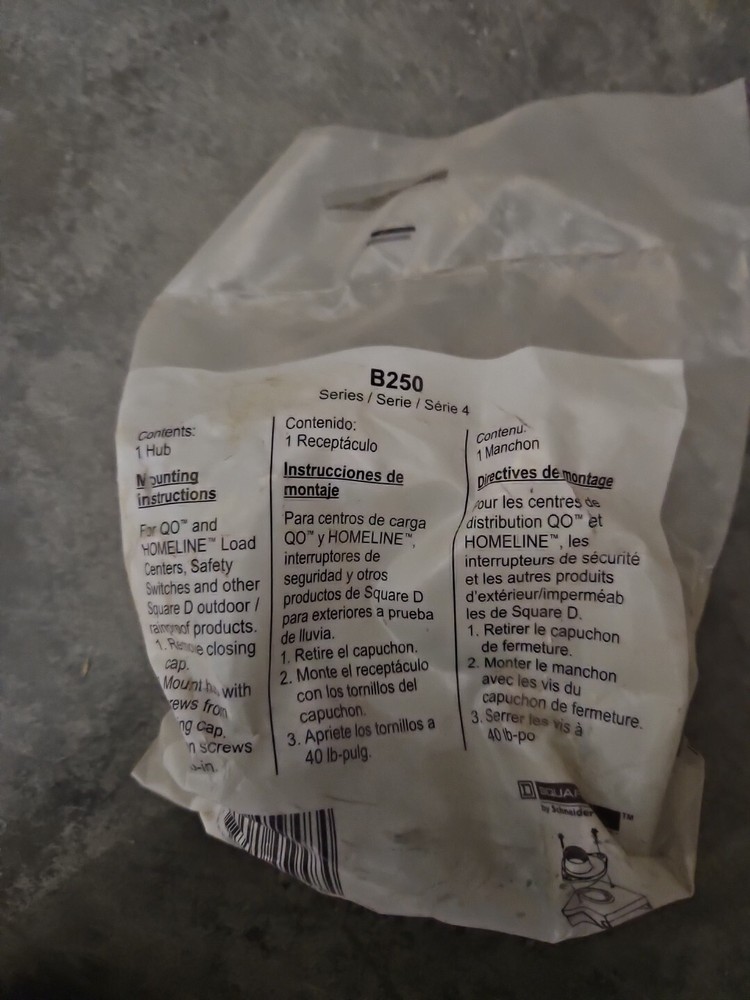 Square D NSB B250 Conduit Hubs EA