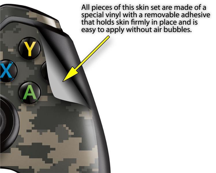 WraptorCamo Digital Camo Combat Skin for XBOX One Controller