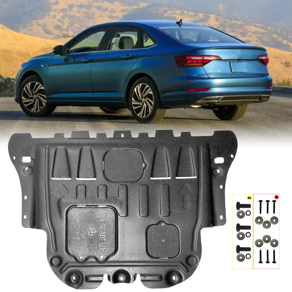 For VW Jetta 2019-2021 Auto Engine Cover Chassis Guards Shield Mud Flaps Black