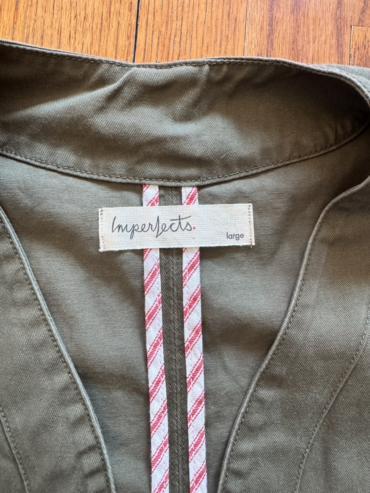 Imperfects Benny Jersey Short Sleeve Button Work Shirt L