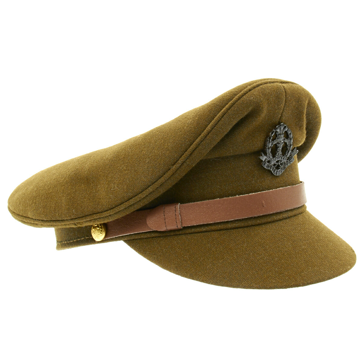 British WWII Officer Peaked Visor Cap- Size US 7.25 (58cm)