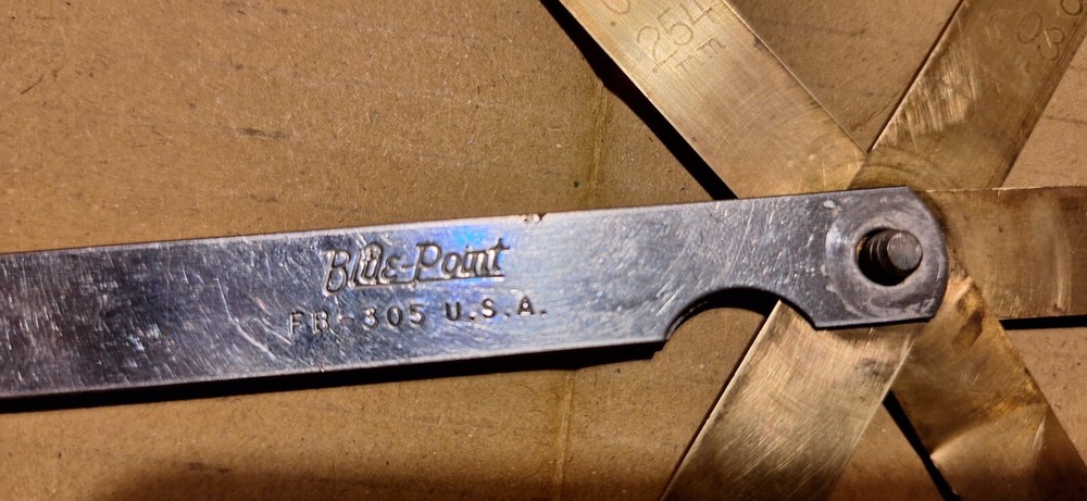 Blue Point Tools Brass Feeler Gauge