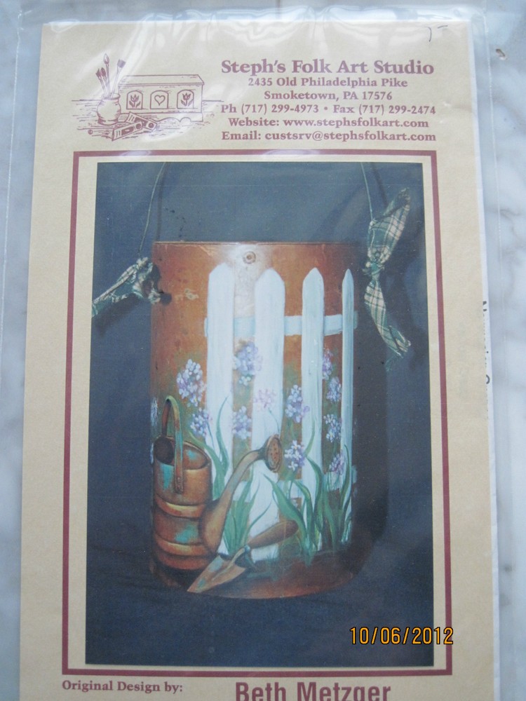 Spring Garden Rusty Chimes Beth Metzger DECORATIVE PAINTING PATTERN PACK
