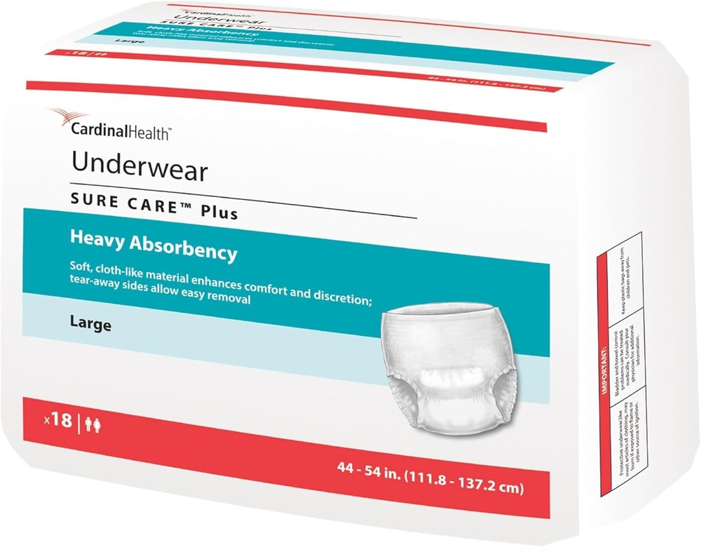 Protective Underwear, Sure Care Plus, Heavy Absorbency,