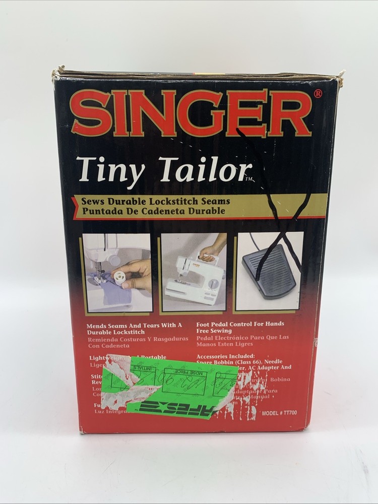 Singer® Tiny Tailor TT700 Electronic Mending/Sewing Machine-- Tested & Working