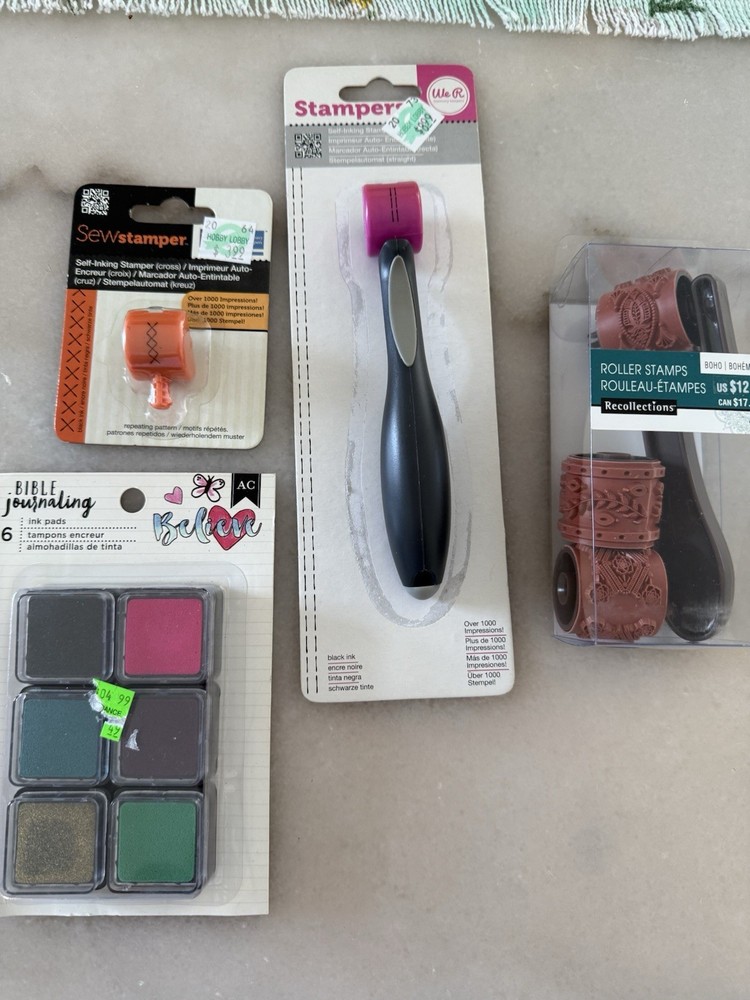 Variety Stamping Rollers and Ink Pads