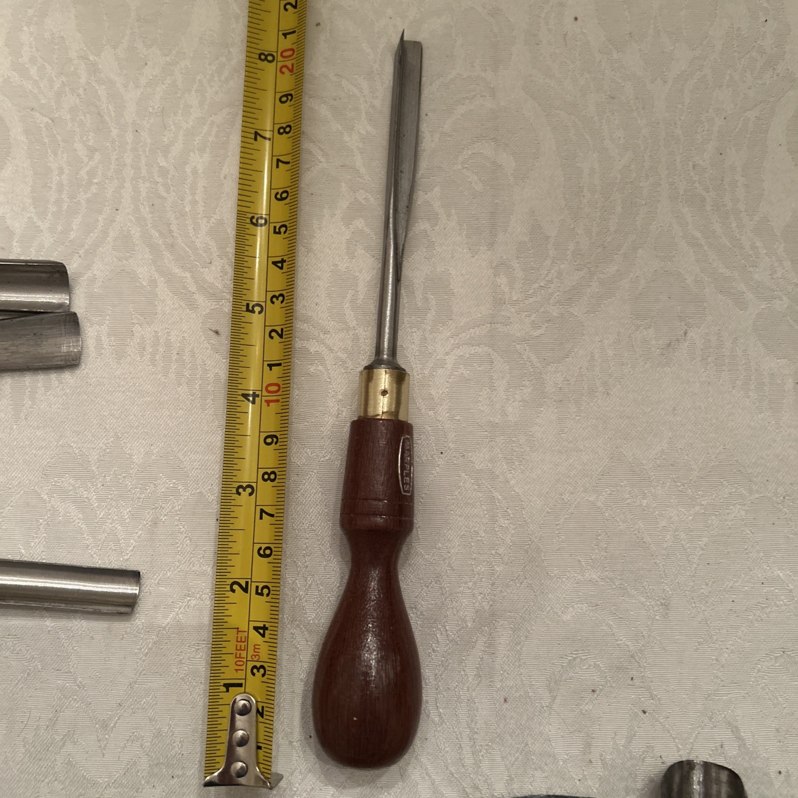 Marples #12 8mm Straight Carving Chisel Veiner Used Tool