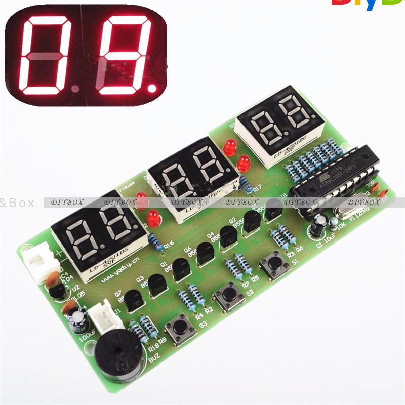 6-Bits C51 Digital Electronic Clock Electronic Production Suite DIY Kits DIY
