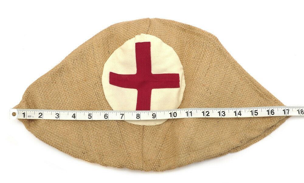 Jute Cover with Medic cross for German WW1 M1916 Stahlhelm Helmet