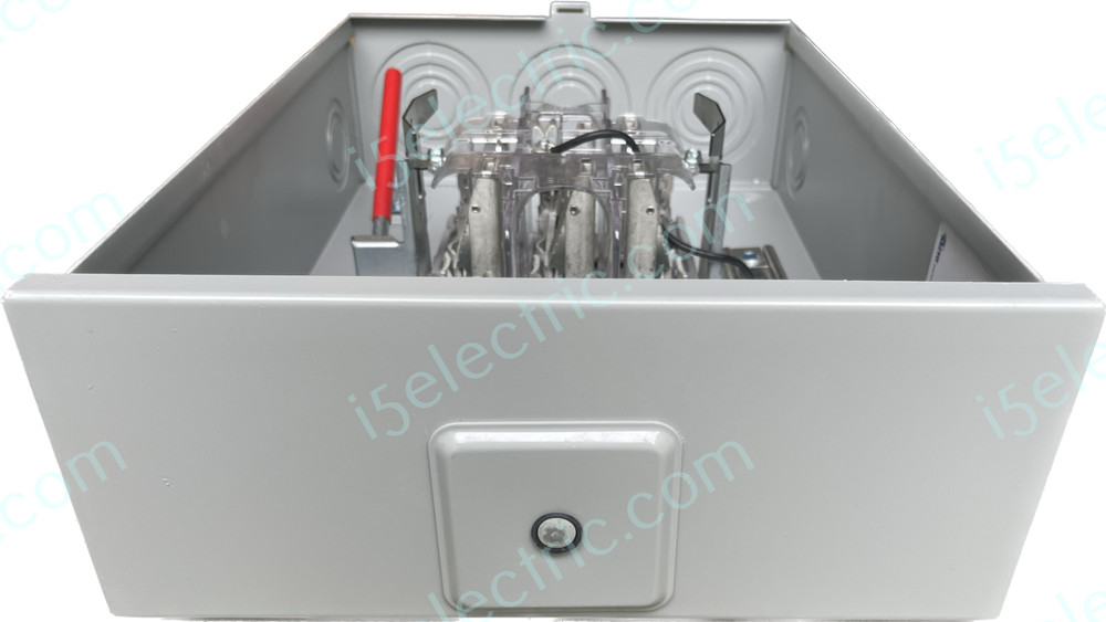 200 Amp Ringless Meter Socket / Base 3 Phase 4 Wire 7 Jaw OH/UG