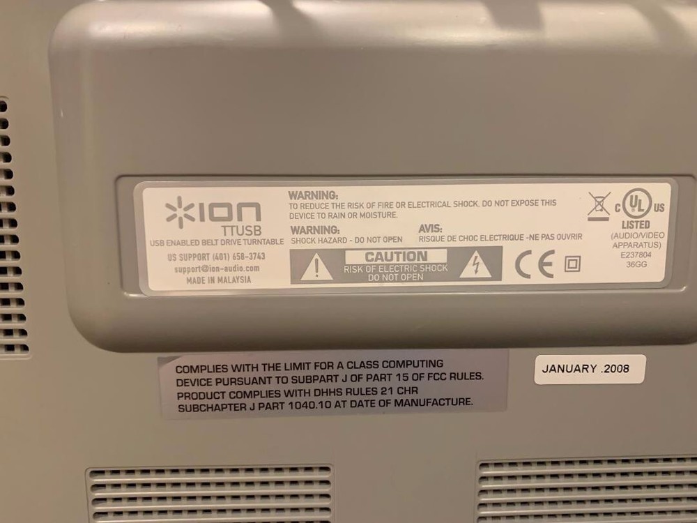 ION TTUSB USB Enabled Belt Drive Turntable