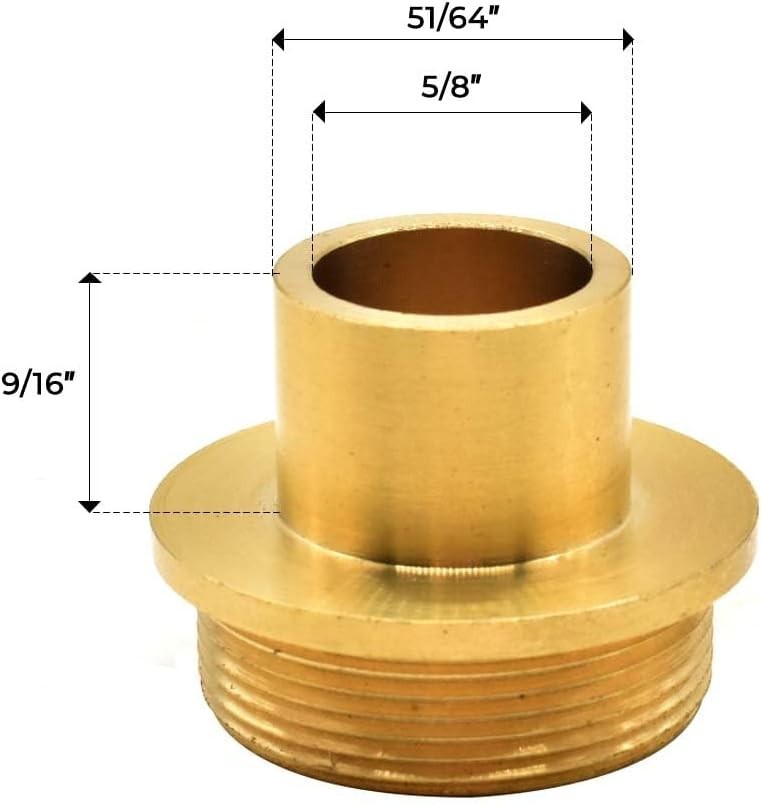 Durable 51/64 Inch Router Template Guide with Secure Lock Nut for Precise Cuts