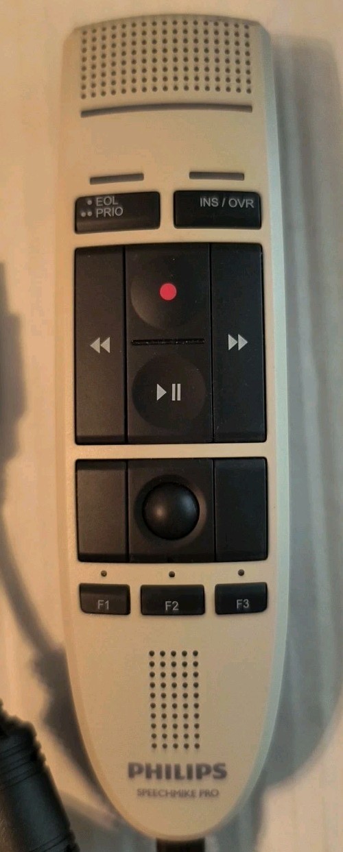 Philips SpeechMike Pro USB Dictation Microphone LFH3200/00 Tested Great