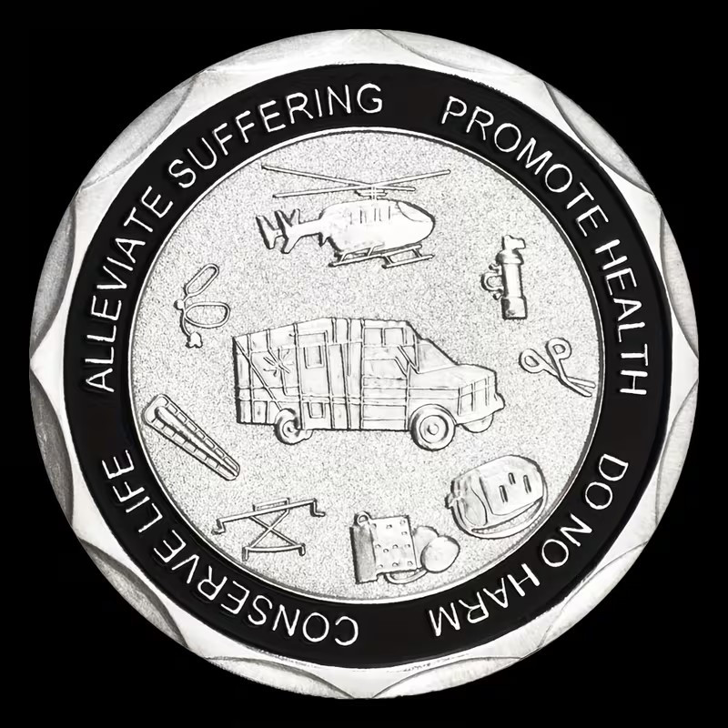 EMS Challenge Coin (Silver) - Excellent Gift!