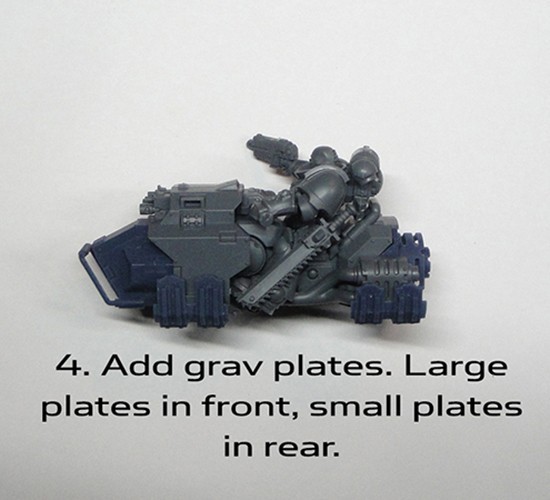 Grav jet bike conversion kit - compatible w 40k Outrider Primaris