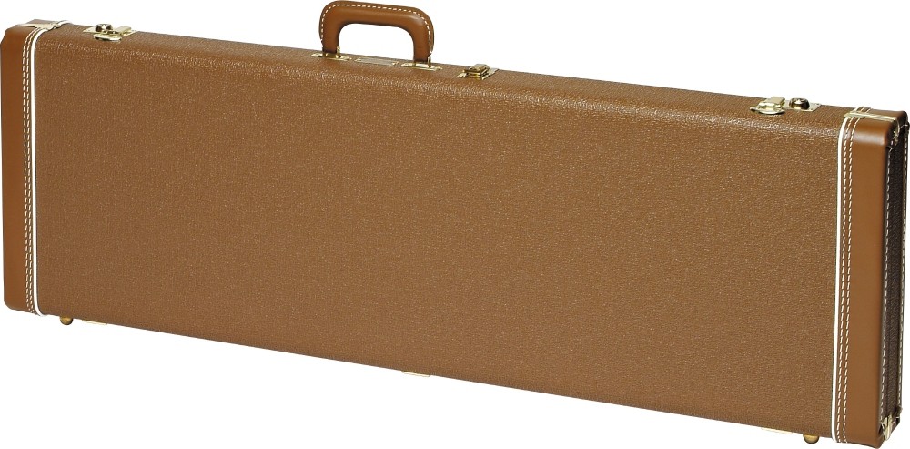 Fender Jazzmaster Hardshell Case Brown Gold Plush Interior