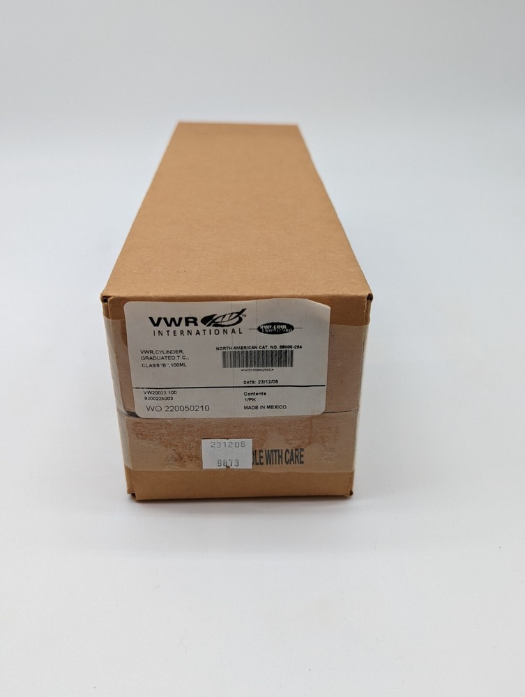 VWR Graduated Cylinder TC Class B 100 mL