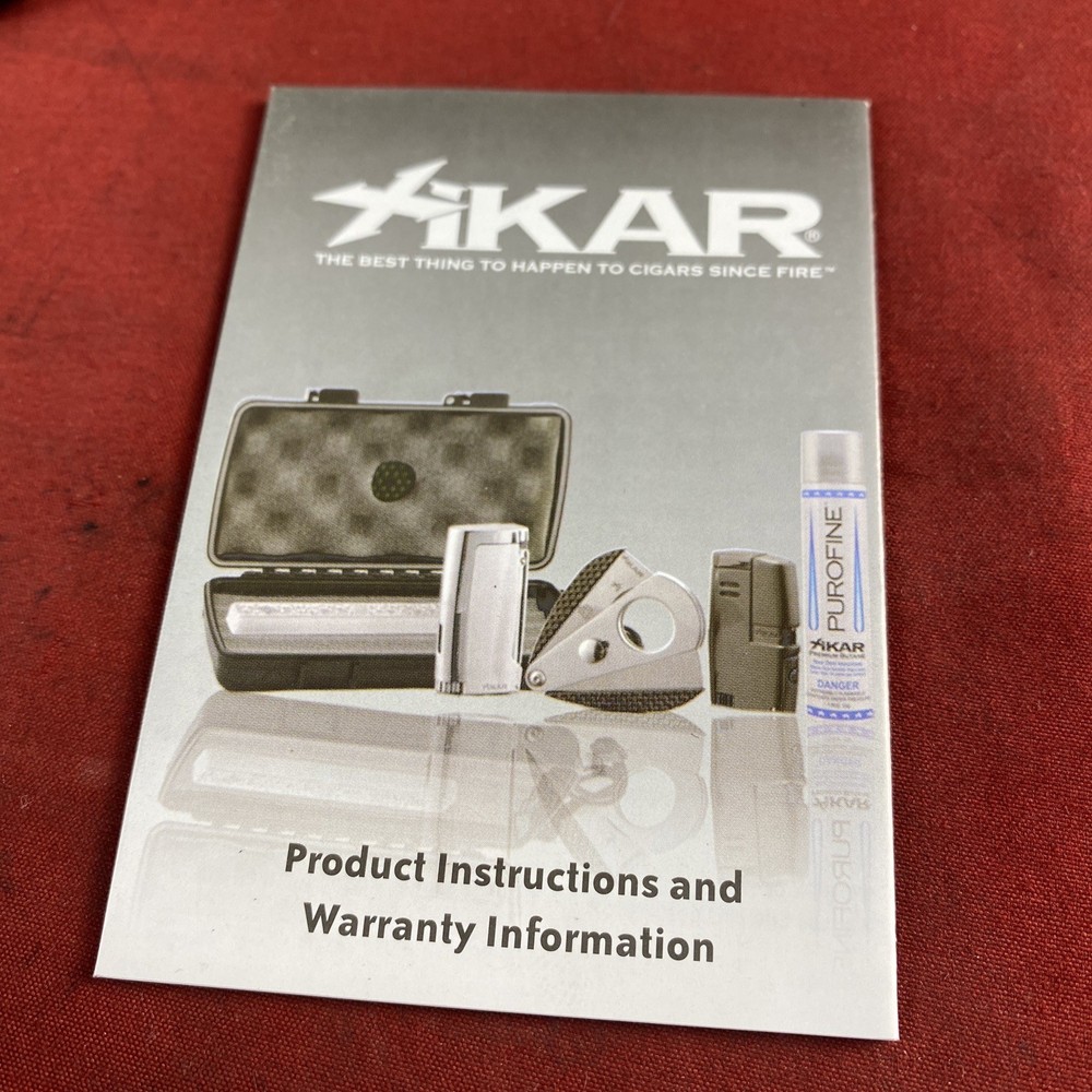 Xikar (580BK) EX Cigar Lighter Black with Box - Tested & Working