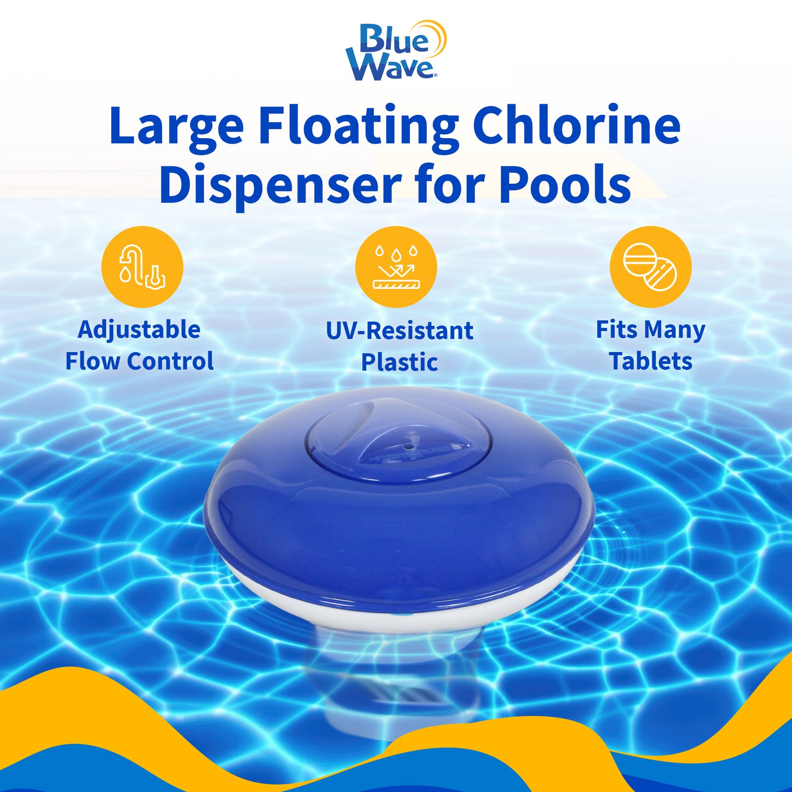 Large Floating Chlorine Dispenser for Pools