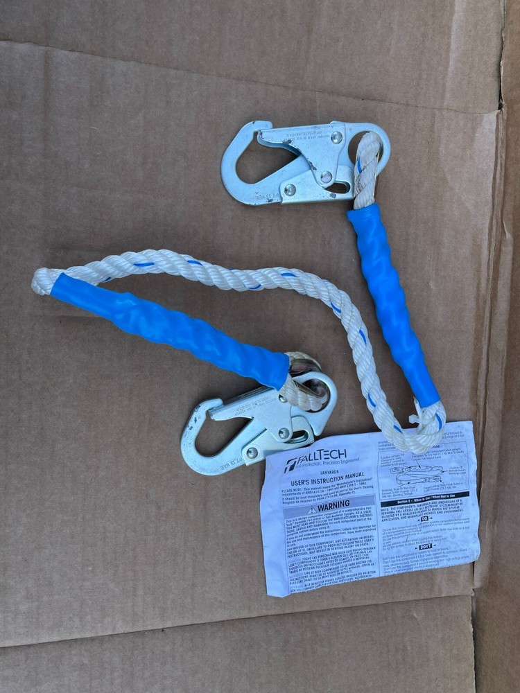 Falltech Fall Protaction 4' Positioning Rope Restraint Lanyard #8154
