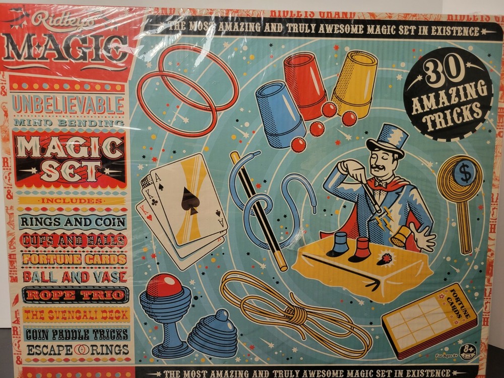 Ridley's Magic Show Set 30 Amazing Tricks Complete NIB HTF