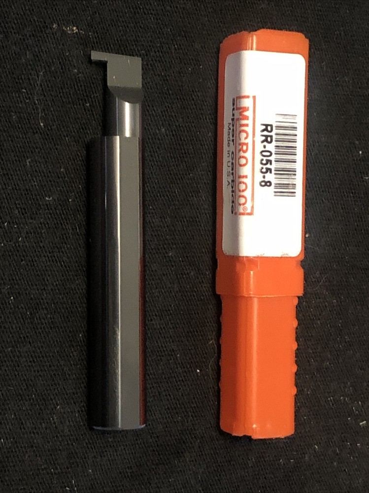 Micro 100, RR-055-8 Solid Carbide Retaining Ring Grooving Bar, .055” Wide USA!!