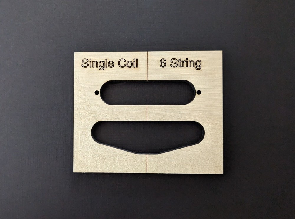 Single Coil Guitar Pick Up Routing Template (6, 7 or 8 string)