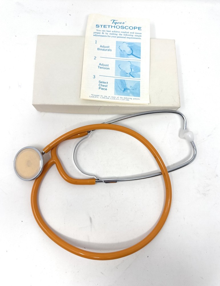 Cardiology Stethoscope Single Head Orange