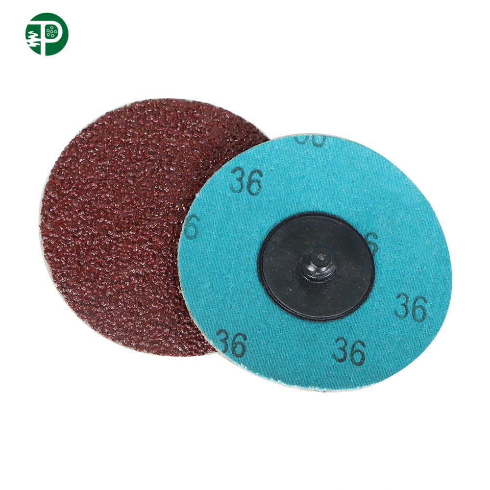25Pack 3 inch 36 Grit Aluminum Oxide Roll Lock Die Grinder Sanding Grinding Disc