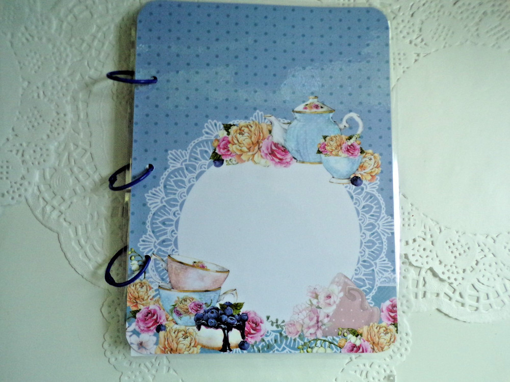 Handcrafted Junk Journal  coffee and tea theme