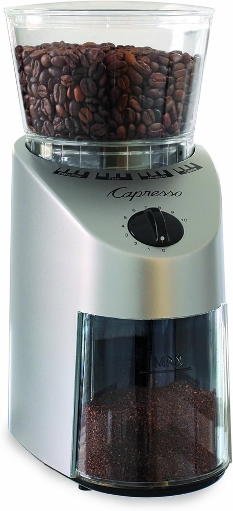 560.04 Infinity Conical Burr Grinder, Brushed Silver