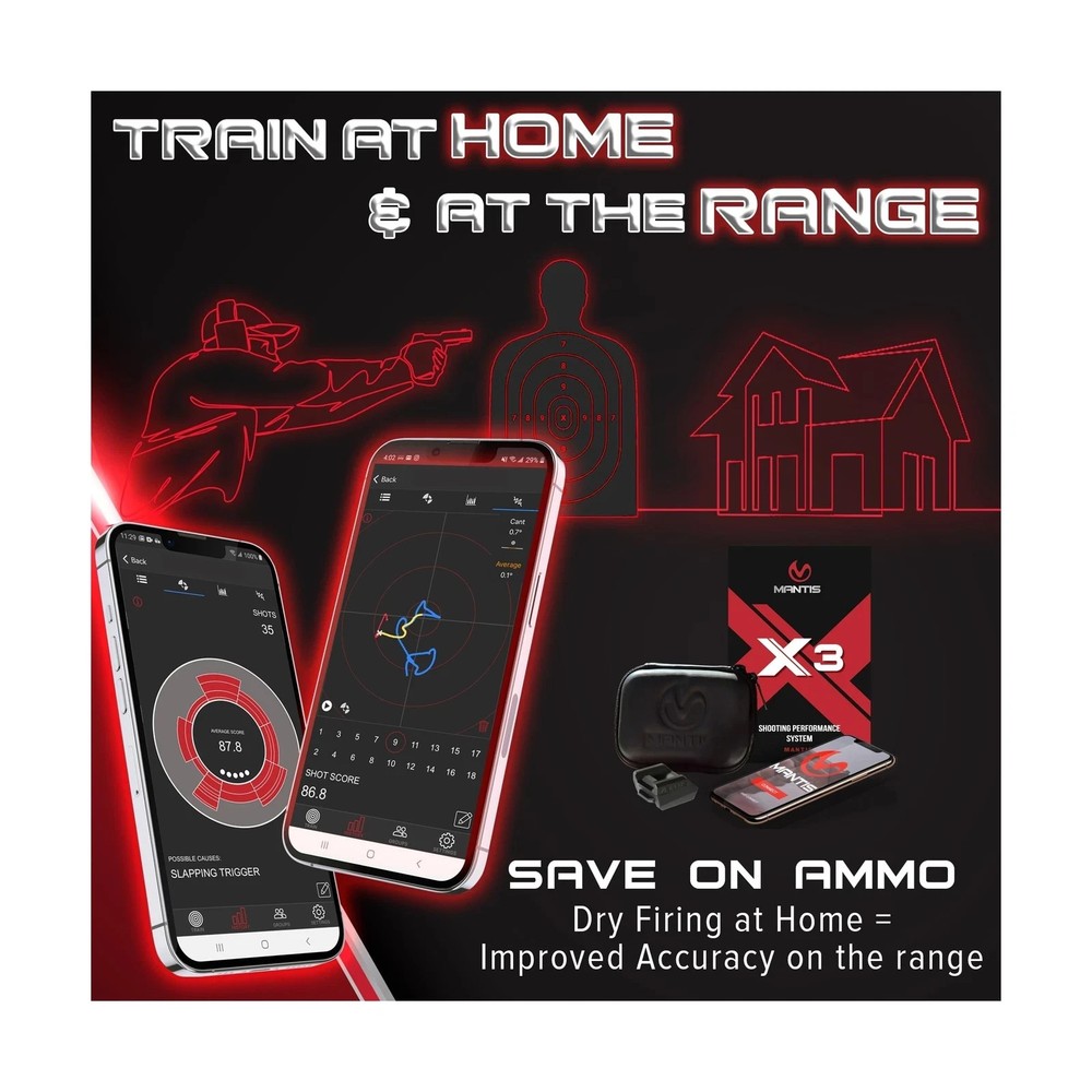 Mantis X3 Shooting Performance System |Dry Fire Training System | Works with ...